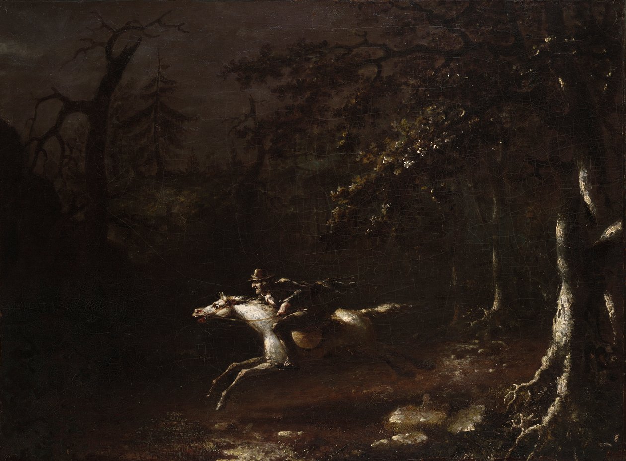 Ichabod Crane تحلق من فارس مقطوع الرأس بواسطة جون كويدور
