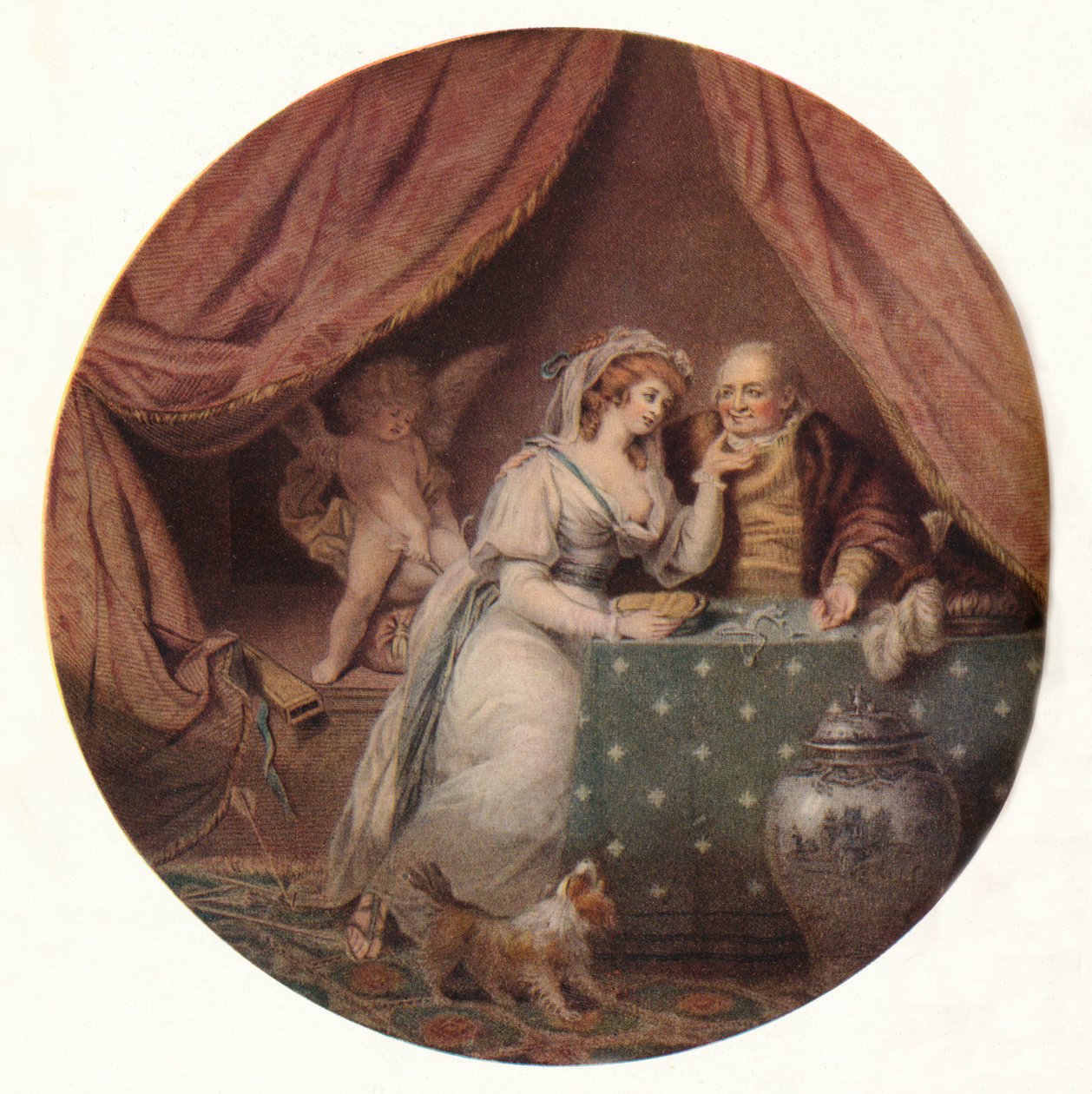الحب المهزوم بواسطة أفاريس ، c1790 بواسطة جون رافائيل سميث