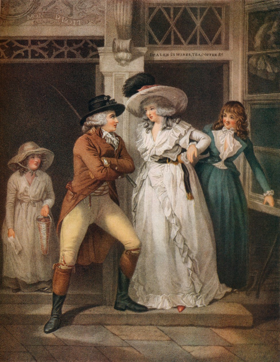 The Tavern Door ، Laetitia مهجورة من قبل Seducer ، تم طرحها في المدينة ، 1789 بواسطة جون رافائيل سميث