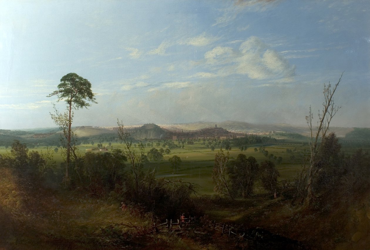 منظر لنوتنغهام من ويلفورد ، c.1850 بواسطة جون روسون ووكر