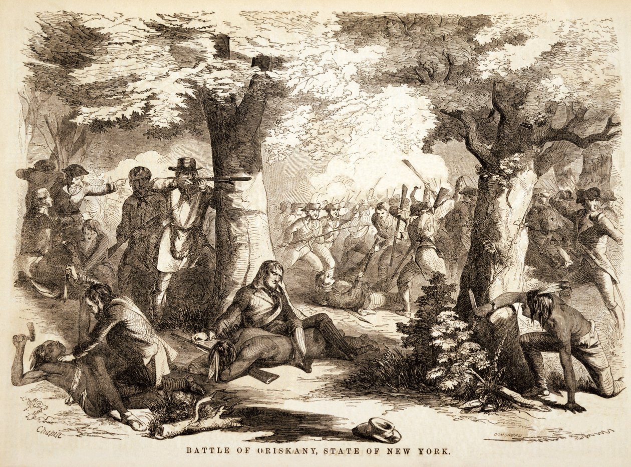 معركة أوريسكاني ، ولاية نيويورك ، حانة. 1867 بواسطة جون روبن شابين