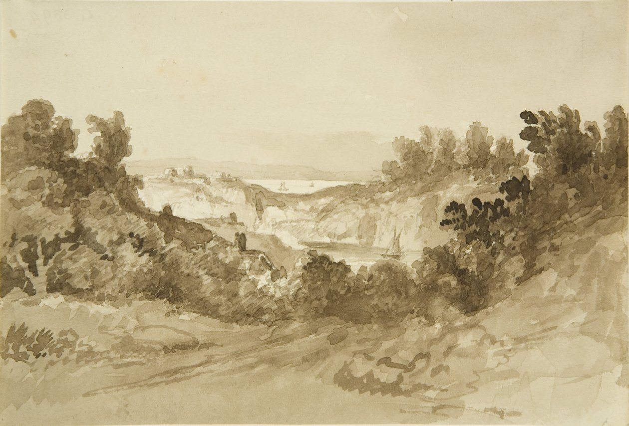 أفون وسيفيرن من Windcliff on the Wye ، حوالي عام 1820 (قلم رصاص وألوان مائية على ورق) بواسطة جون القس إيدن