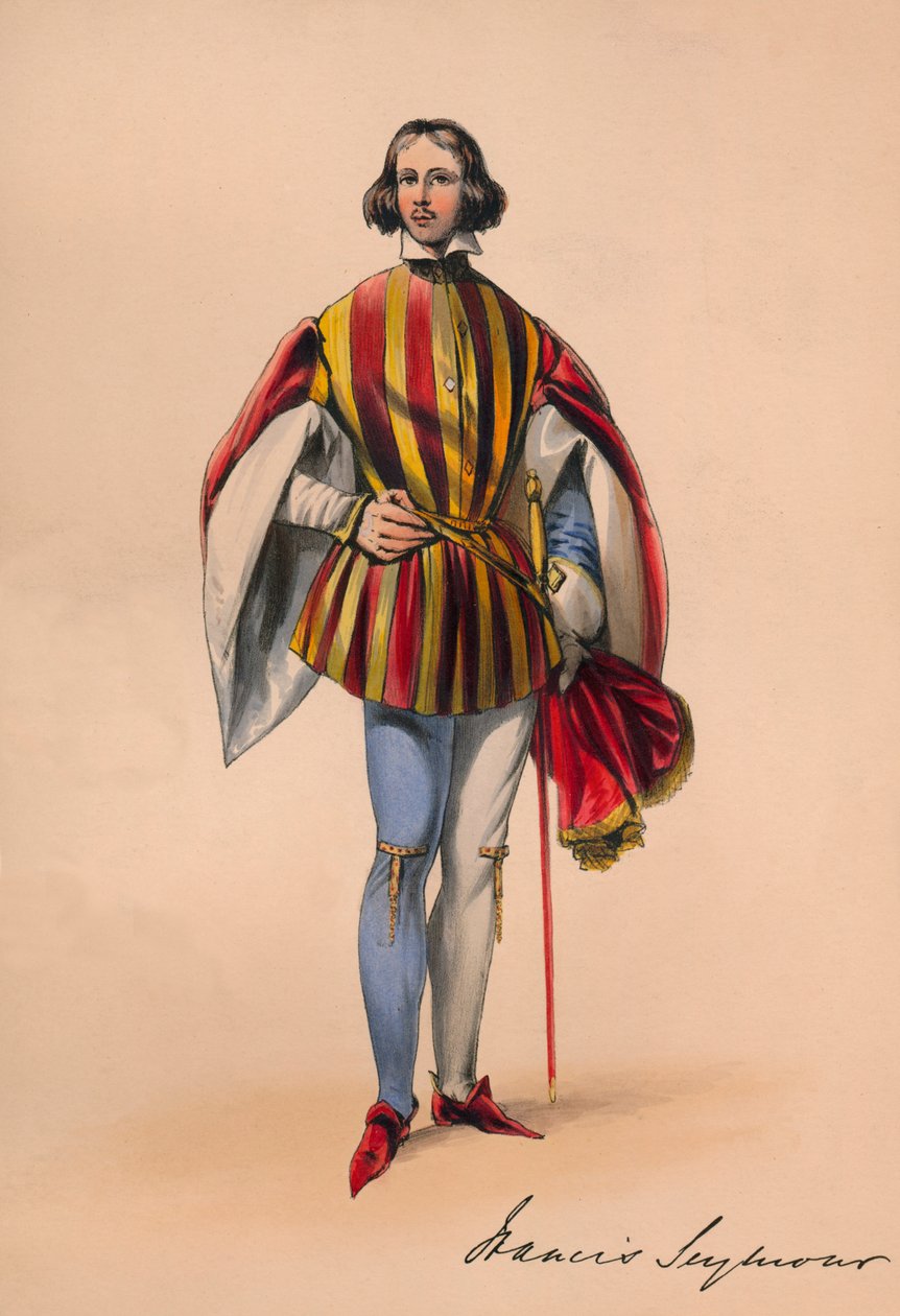 فرانسيس سيمور في زي الملكة فيكتورياس بال كوستوميه ، 12 مايو 1842 ، 1843. بواسطة جون ريتشارد كوك سميث