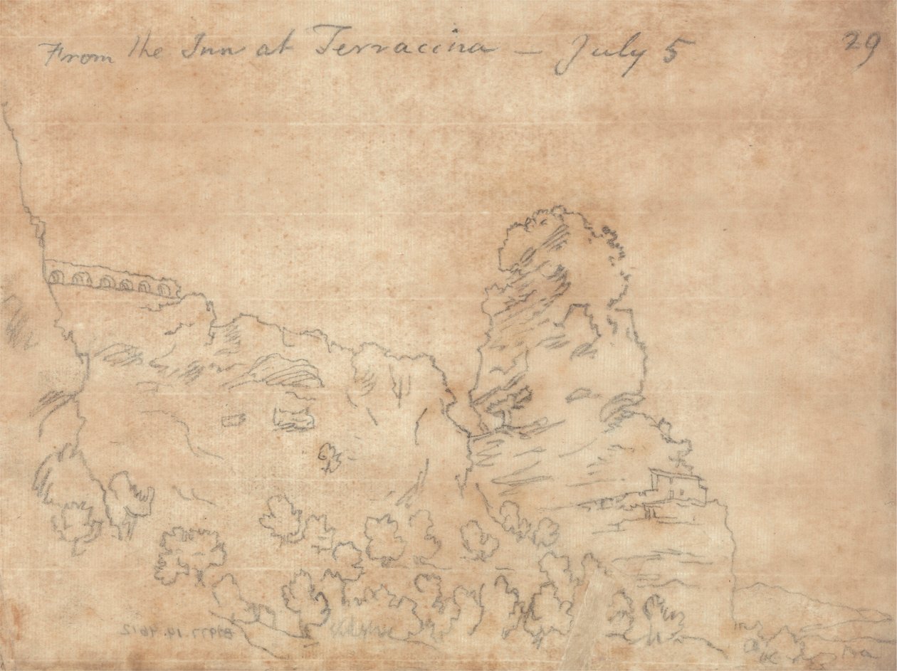 من Inn at Terracina بواسطة جون روبرت Cozens