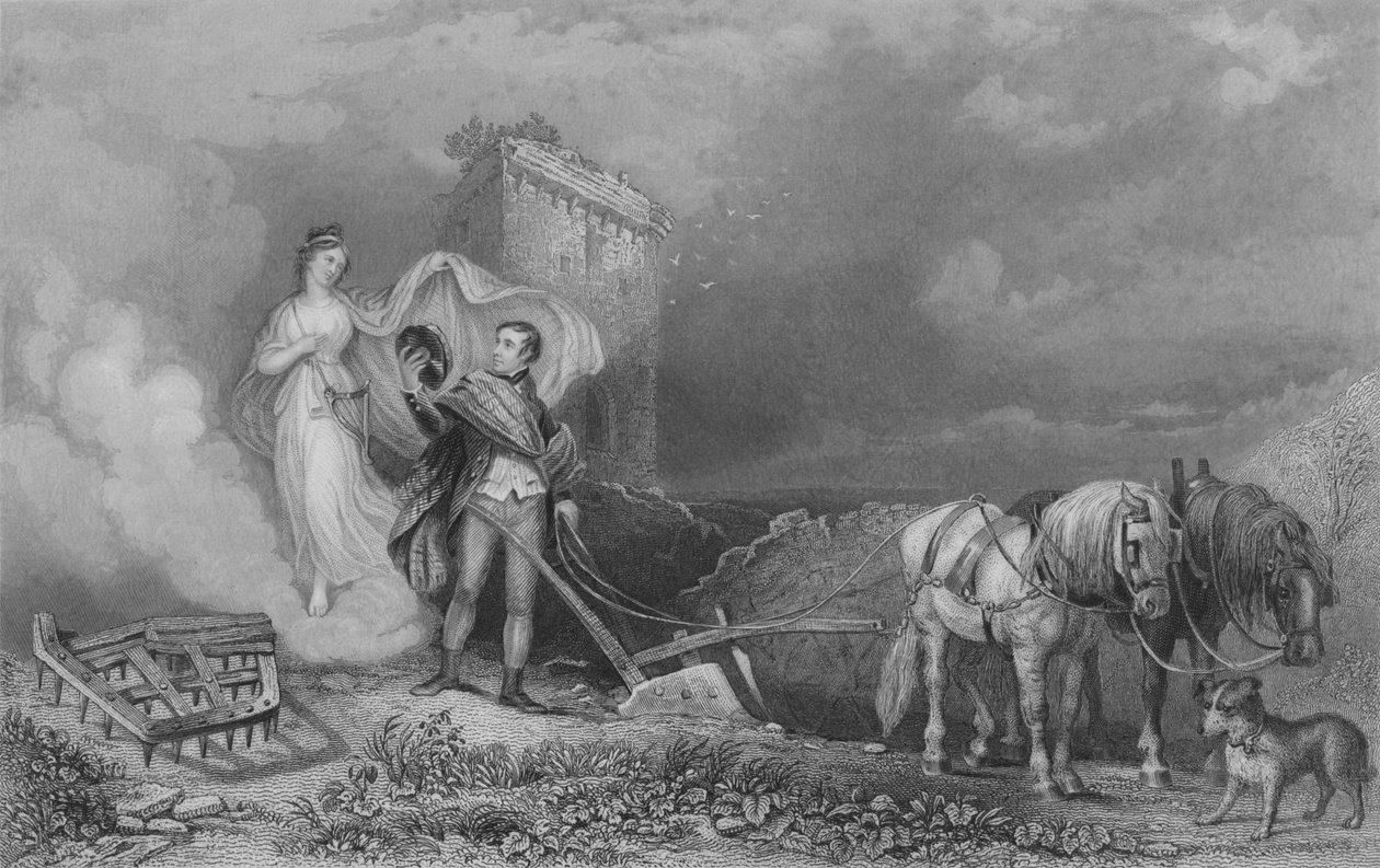 عبقرية العثور على الحروق في المحراث ، 1840 بواسطة جون روجرز