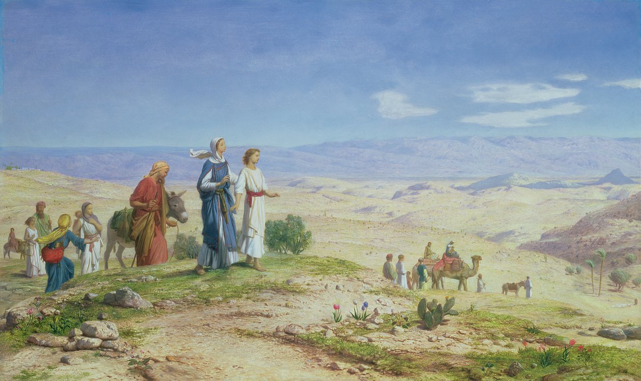 خارج القدس ، 1878 (زيت على قماش على متن الطائرة) بواسطة جون روجرز هربرت