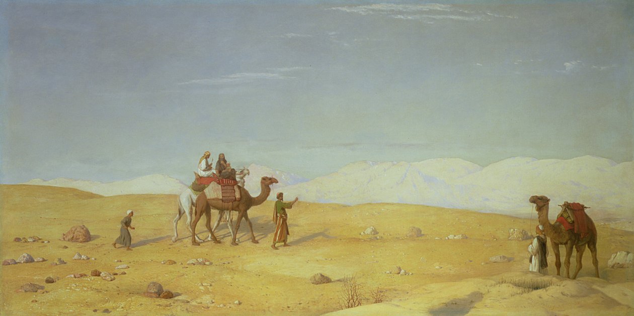 وادي موسى ، في صحراء سيناء ، 1866 بواسطة جون روجرز هربرت