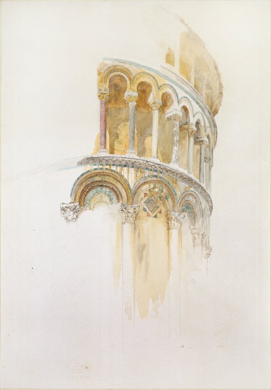 Apse of the Duomo ، بيزا ، 28 أبريل 1872 بواسطة جون روسكين
