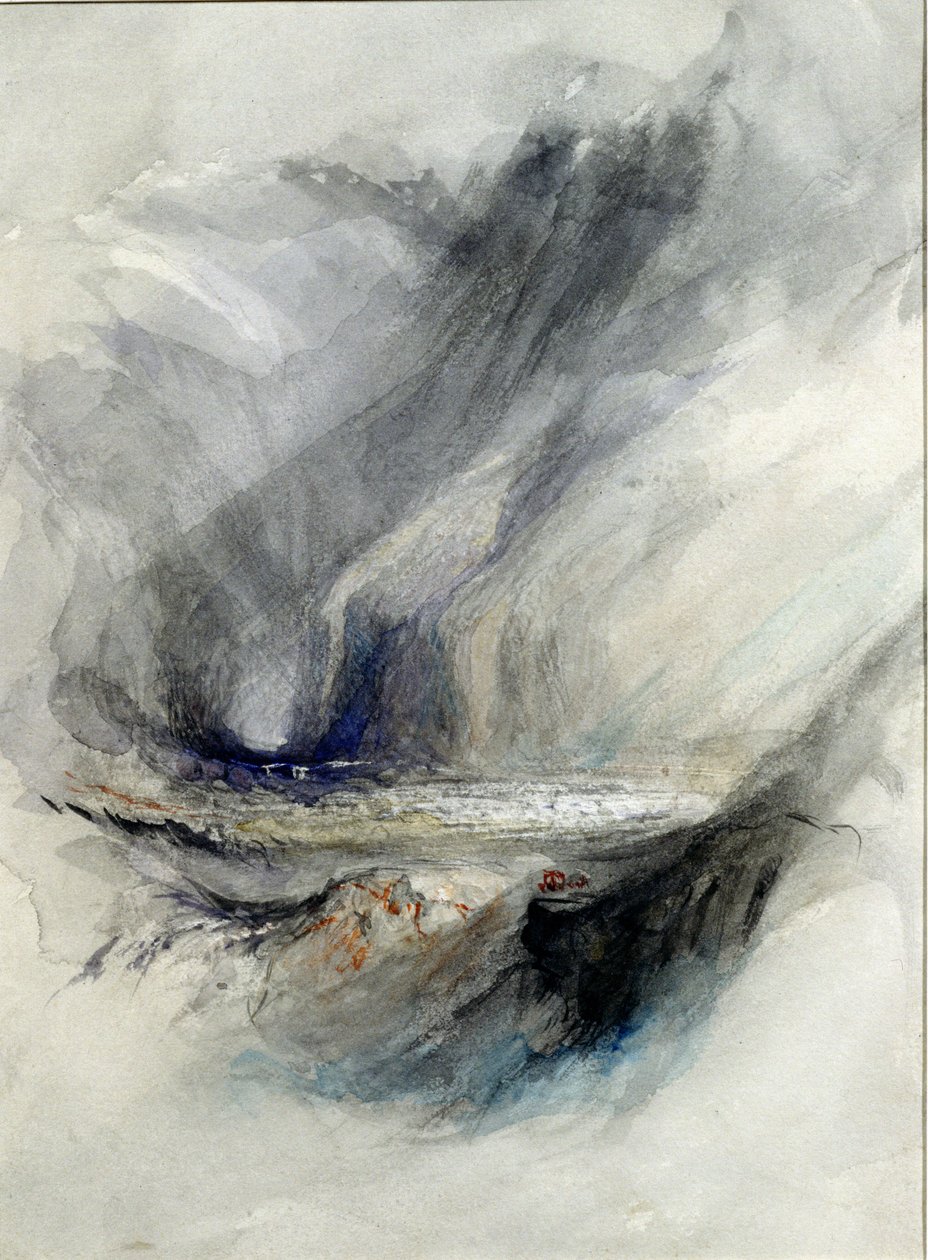 بوابات التلال ، نسخة من JMW Turner &39;St. جوتهارد ، صورة في الجزء 4 من "الرسامين المعاصرين" (انظر أيضًا 69718) بواسطة جون روسكين