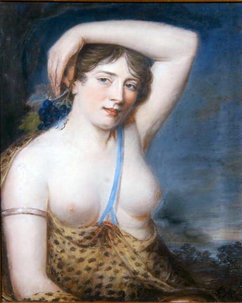 A Bacchante (باستيل) بواسطة جون راسل