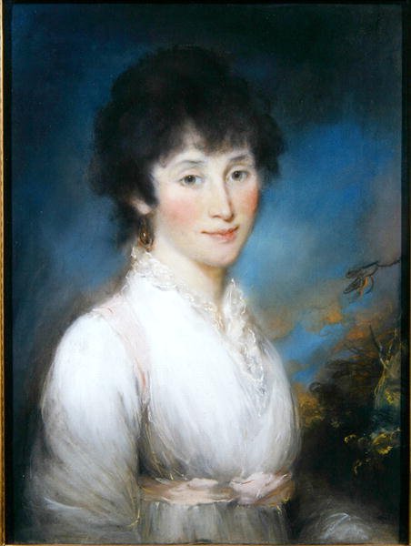 Rebekha Gines (السيدة لانجدون) (باستيل) بواسطة جون راسل