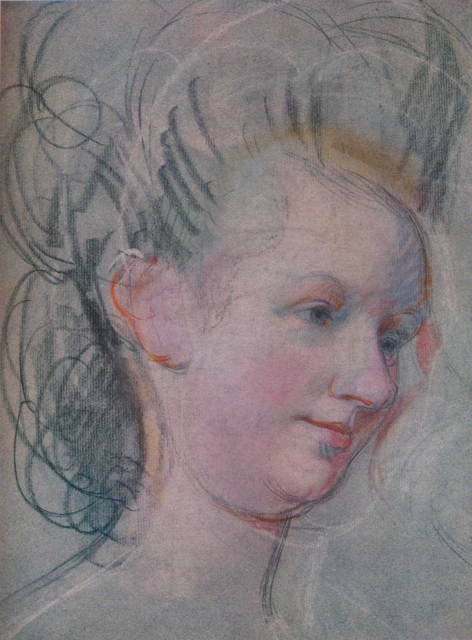 رسم تخطيطي لرأس سيدة ، c1791 بواسطة جون راسل