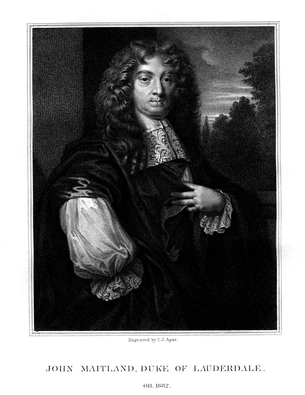جون مايتلاند ، دوق لودرديل الأول ، سياسي اسكتلندي ، 1825. بواسطة جون صموئيل أجار