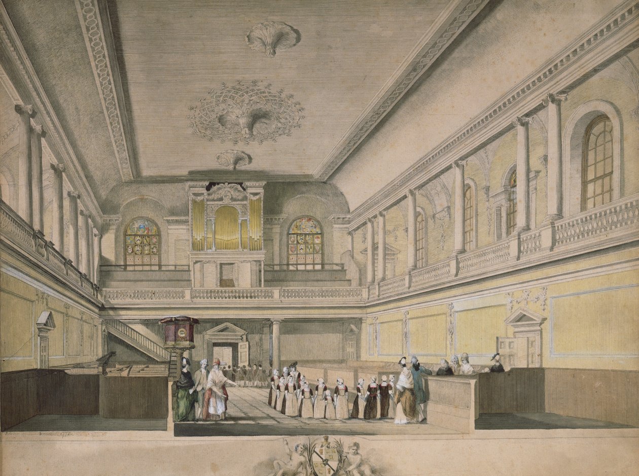 مصلى مستشفى فاسلنغ المطل على الغرب ، 1773 بواسطة جون ساندرز