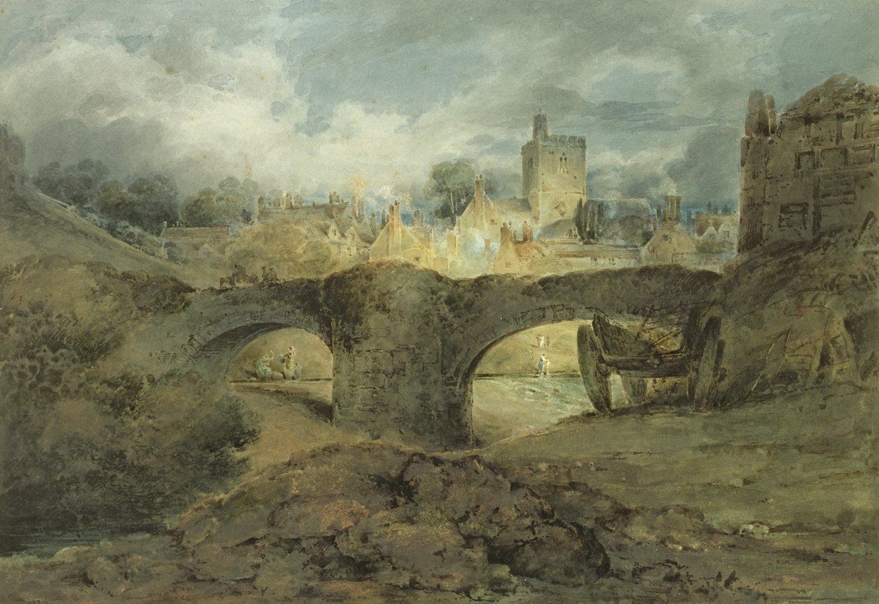 بريكنوك ، c.1801 (مرحاض مع صمغ عربي على ورق) بواسطة جون سيل كوتمان