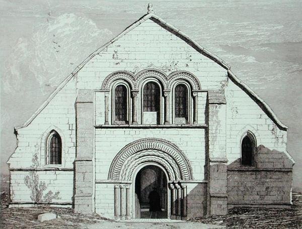 كنيسة ليري ، بالقرب من Pont de LArche ، تم نشرها عام 1820 بواسطة جون سيل كوتمان
