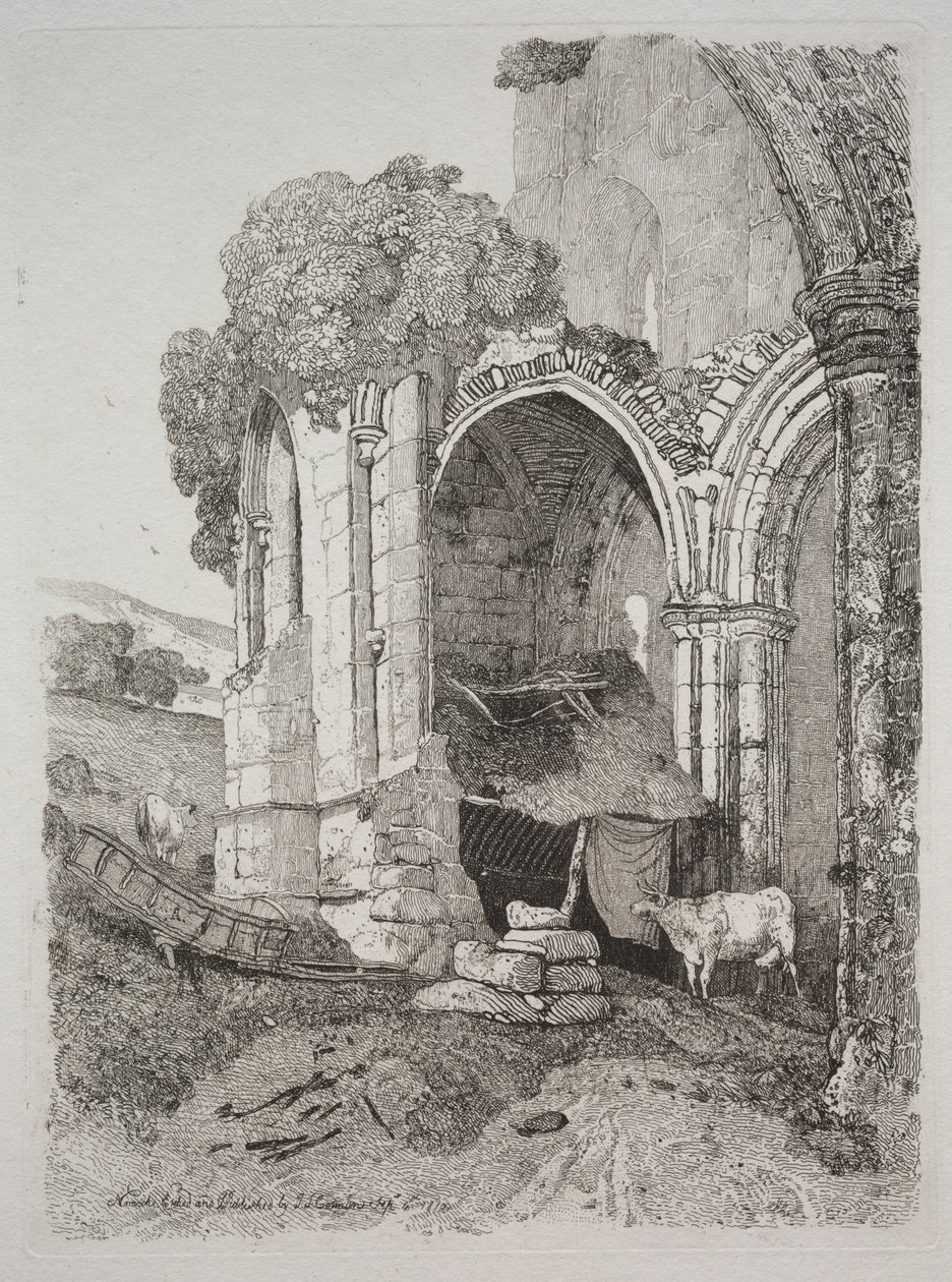 دير Rievaulx ، يوركشاير ، 1810. بواسطة جون سيل كوتمان