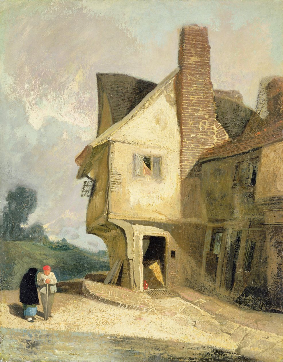 البيت القديم في سانت ألبانز ، حوالي 1806 (زيت على لوح طاحونة موضوعة على لوح) بواسطة جون سيل كوتمان