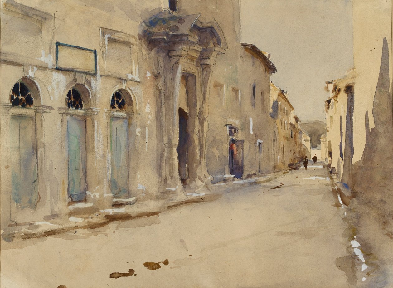 شارع في إسبانيا ، حوالي 1880 بواسطة جون سينغر سارجنت