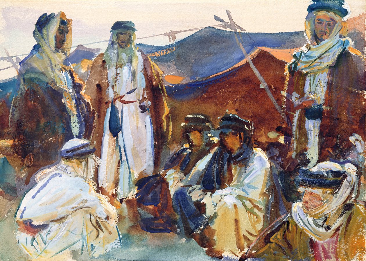 مخيم بدوي ، 1905-06 (مرحاض على ورق) بواسطة جون سينغر سارجنت