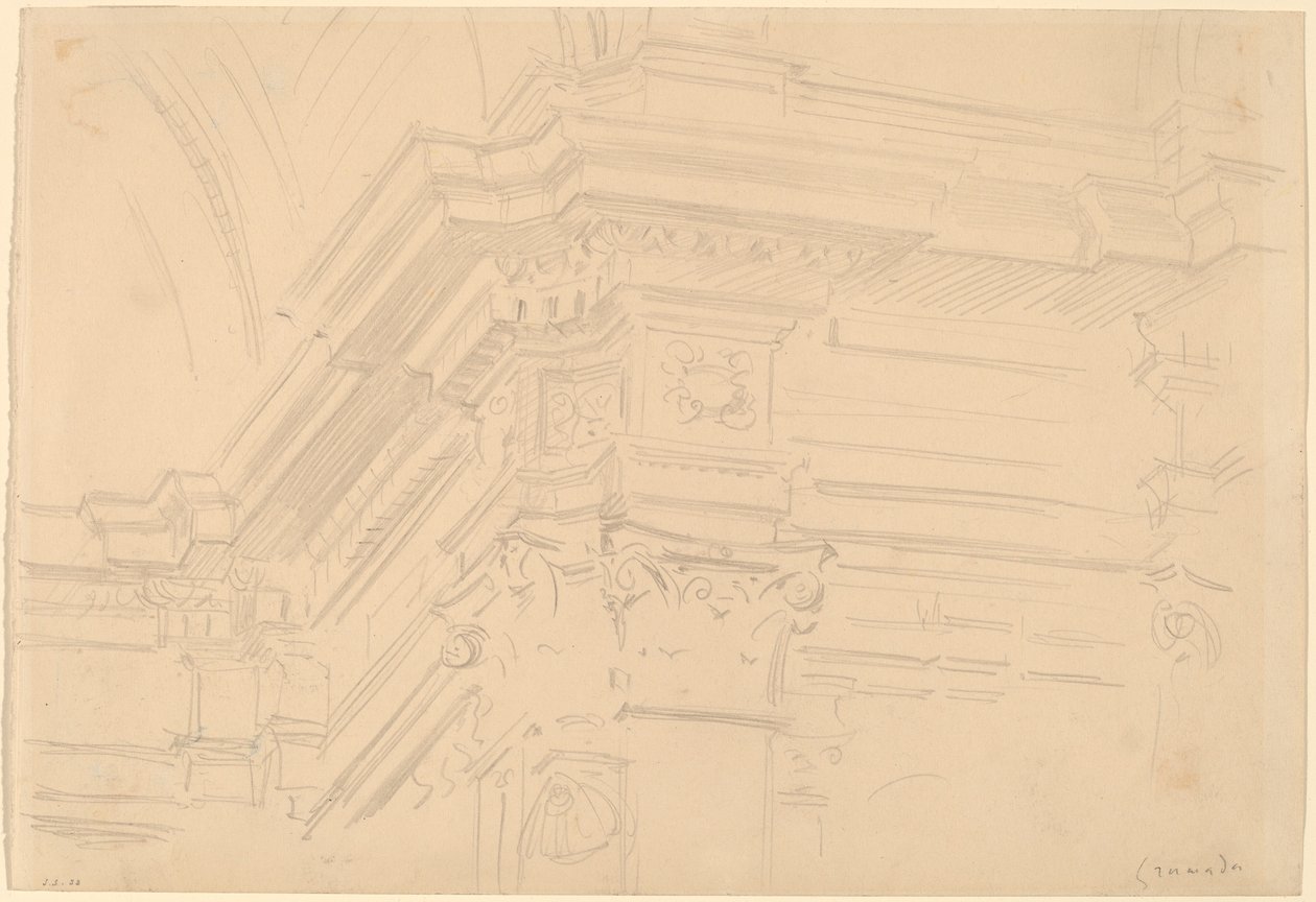 مصلى Entablature الملكي ، غرناطة بواسطة جون سينغر سارجنت