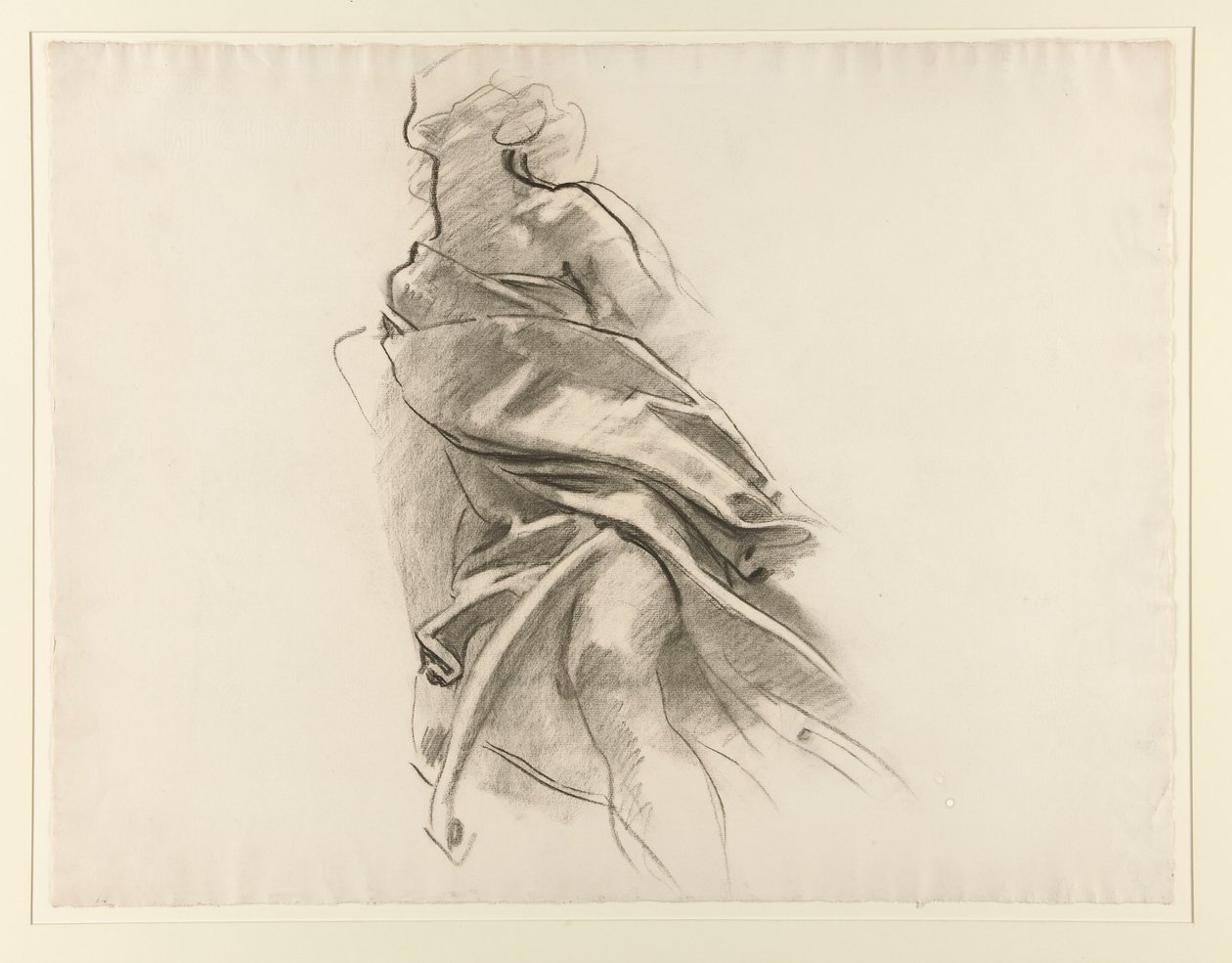 التفاصيل من Drapery [Crayon study no. 5.14] بواسطة جون سينغر سارجنت