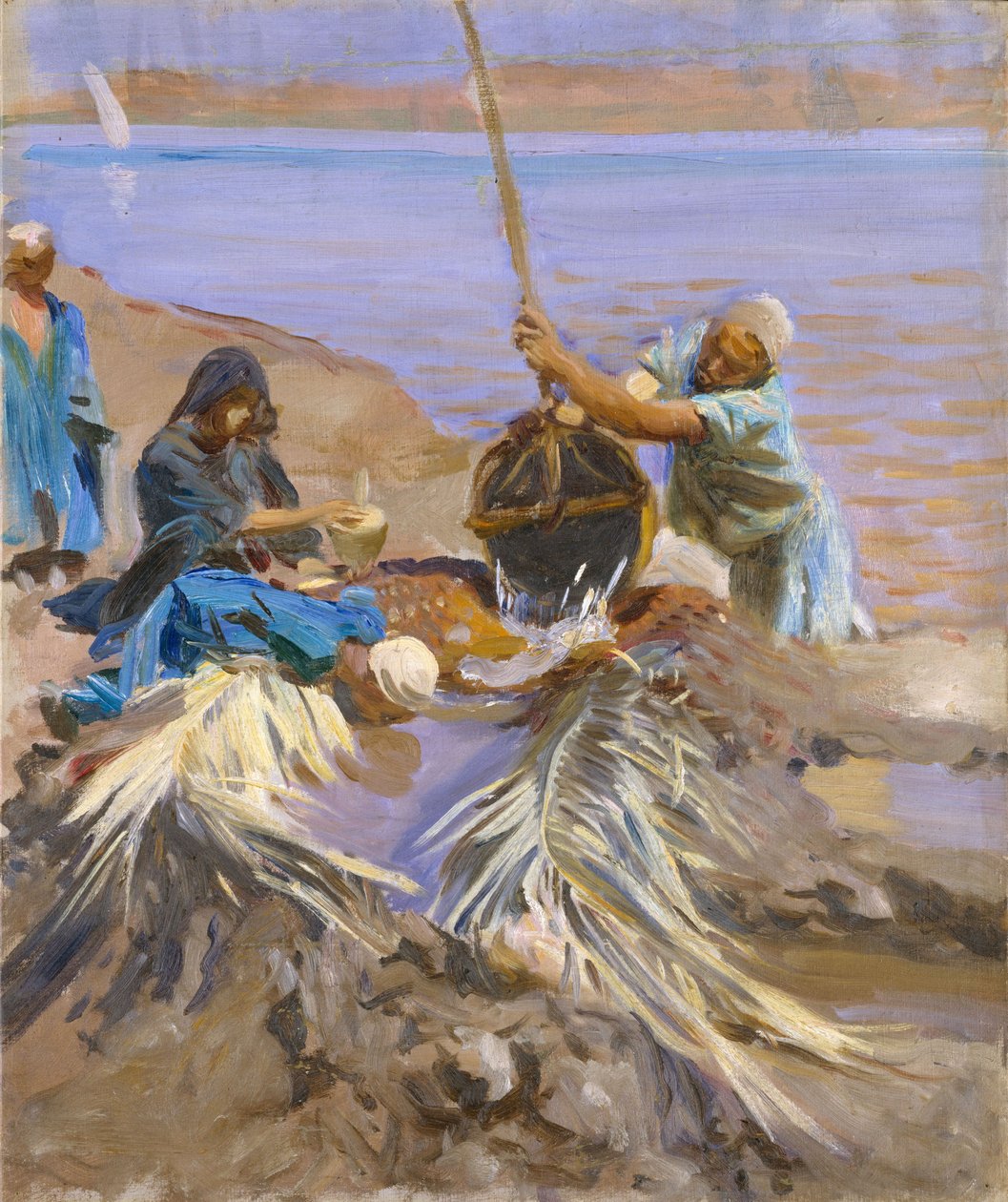 المصريون يرفعون مياه النيل ، 1890-1891 بواسطة جون سينغر سارجنت