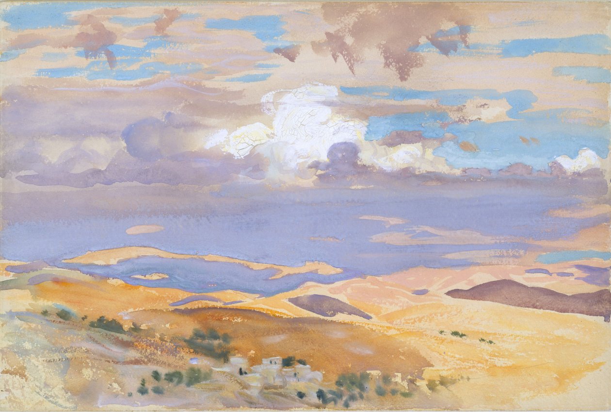 من القدس ، 1905 - 1906 (مرحاض ، غواش ، وجرافيت على ورق نسج أبيض عاجي) بواسطة جون سينغر سارجنت