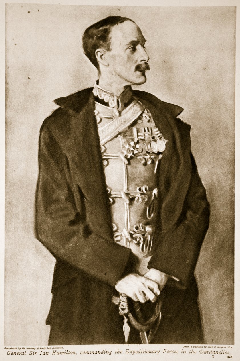 اللواء السير إيان هاميلتون ، قائد القوات الاستكشافية في الدردنيل ، 1914-1919 بواسطة جون سينغر سارجنت