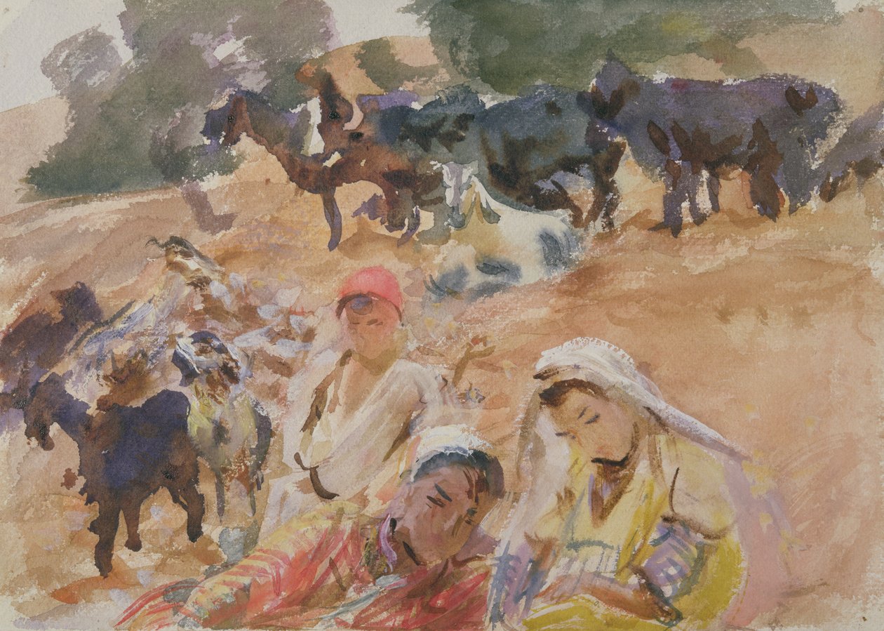 Goatherds (مرحاض على ورق) بواسطة جون سينغر سارجنت