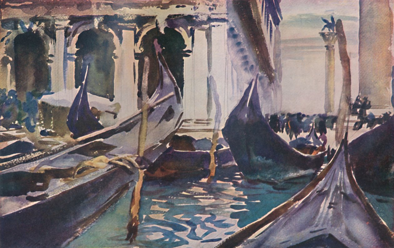 جندول من Piazzetta ، c1904 ، 1925. بواسطة جون سينغر سارجنت