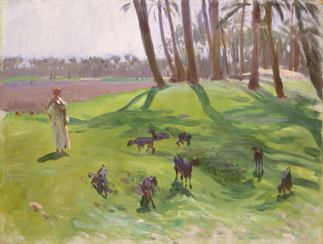 مناظر طبيعية مع Goatherd ، 1890-1891 بواسطة جون سينغر سارجنت