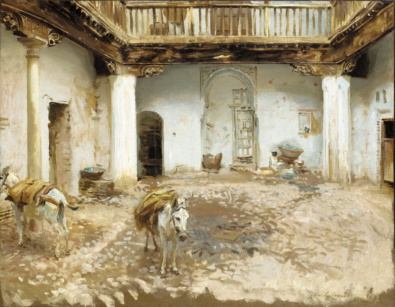 الفناء المغربي ، 1913 بواسطة جون سينغر سارجنت