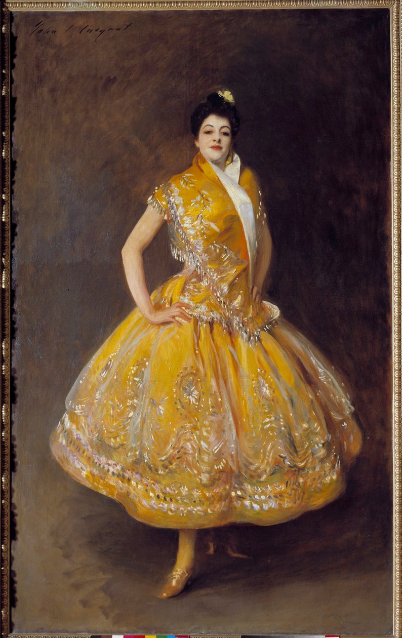 صورة للراقصة الإسبانية كارمنسيتا لوحة جون سينجر سارجنت (1856-1925) 1892 صن. 2،32x1،42 م باريس ، متحف أورسيه. بواسطة جون سينغر سارجنت
