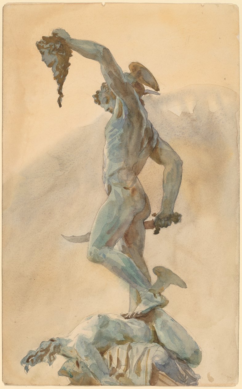 رسم تخطيطي لـ "Perseus" لتشيليني بواسطة جون سينغر سارجنت