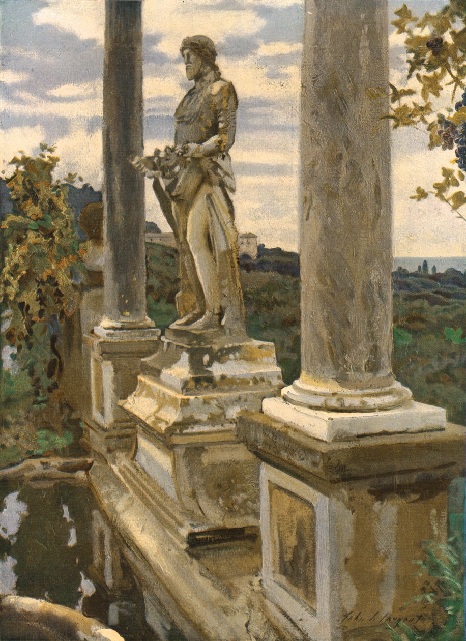 تمثال Vertumnus في فراسكاتي ، 1907 ، c1930. بواسطة جون سينغر سارجنت