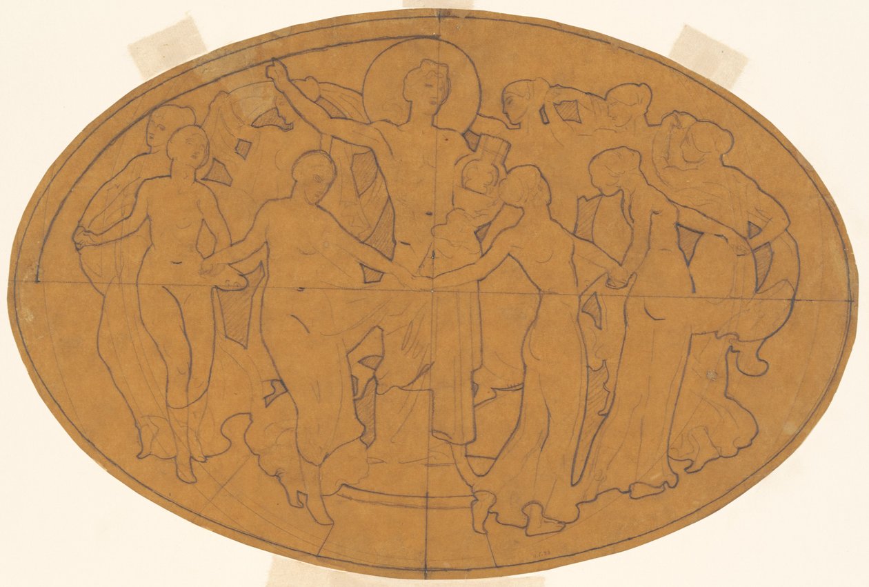دراسة لـ Apollo and the Muses ، ج. 1921. بواسطة جون سينغر سارجنت