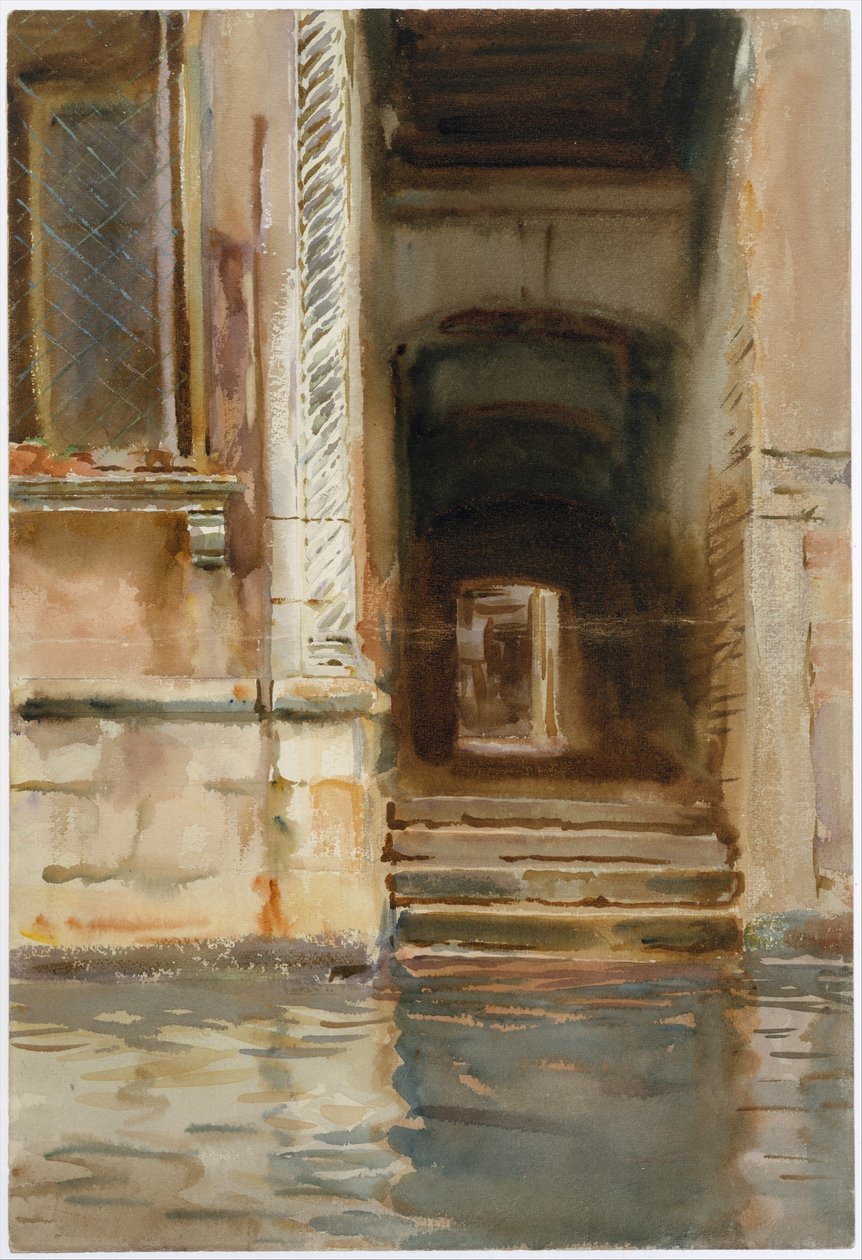 ممر البندقية ، c.1905 (مرحاض ، غواش ، وجرافيت على ورق منسوج أبيض) بواسطة جون سينغر سارجنت