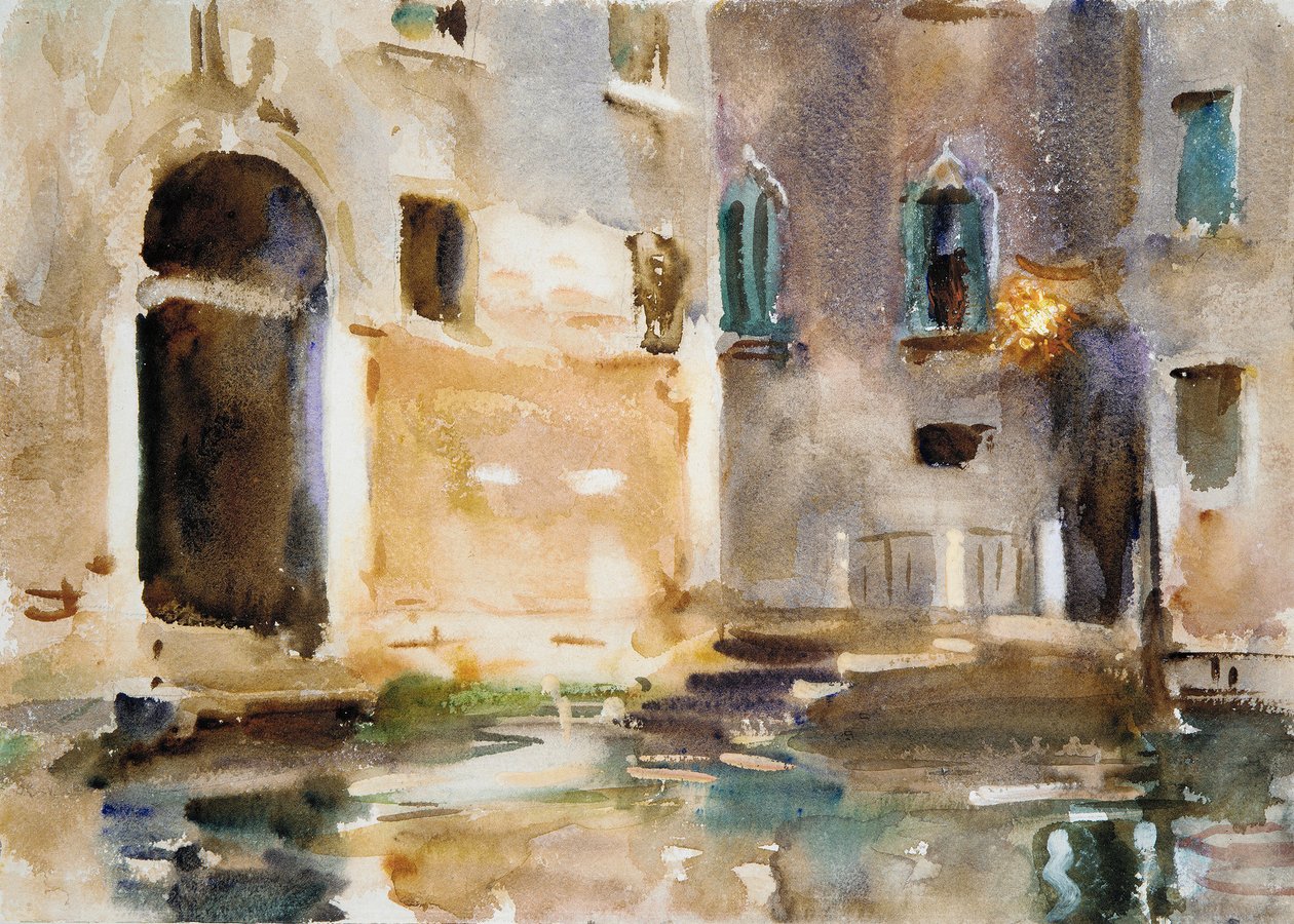 البندقية ، c.1903 (مرحاض ، غواش ، وجرافيت على ورق أبيض منسوج) بواسطة جون سينغر سارجنت