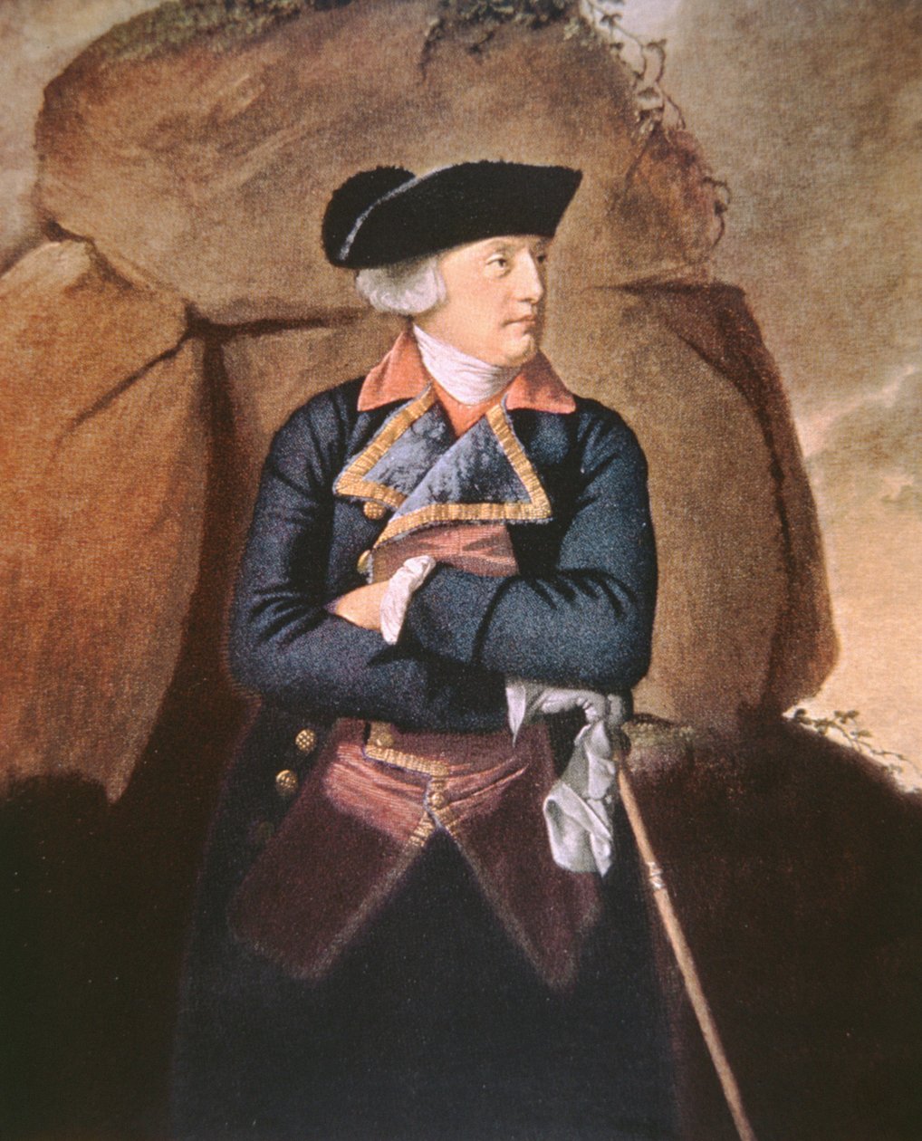 Admiral Richard Howe (colour litho) بواسطة جون سينجلتون (بعد) كوبلي