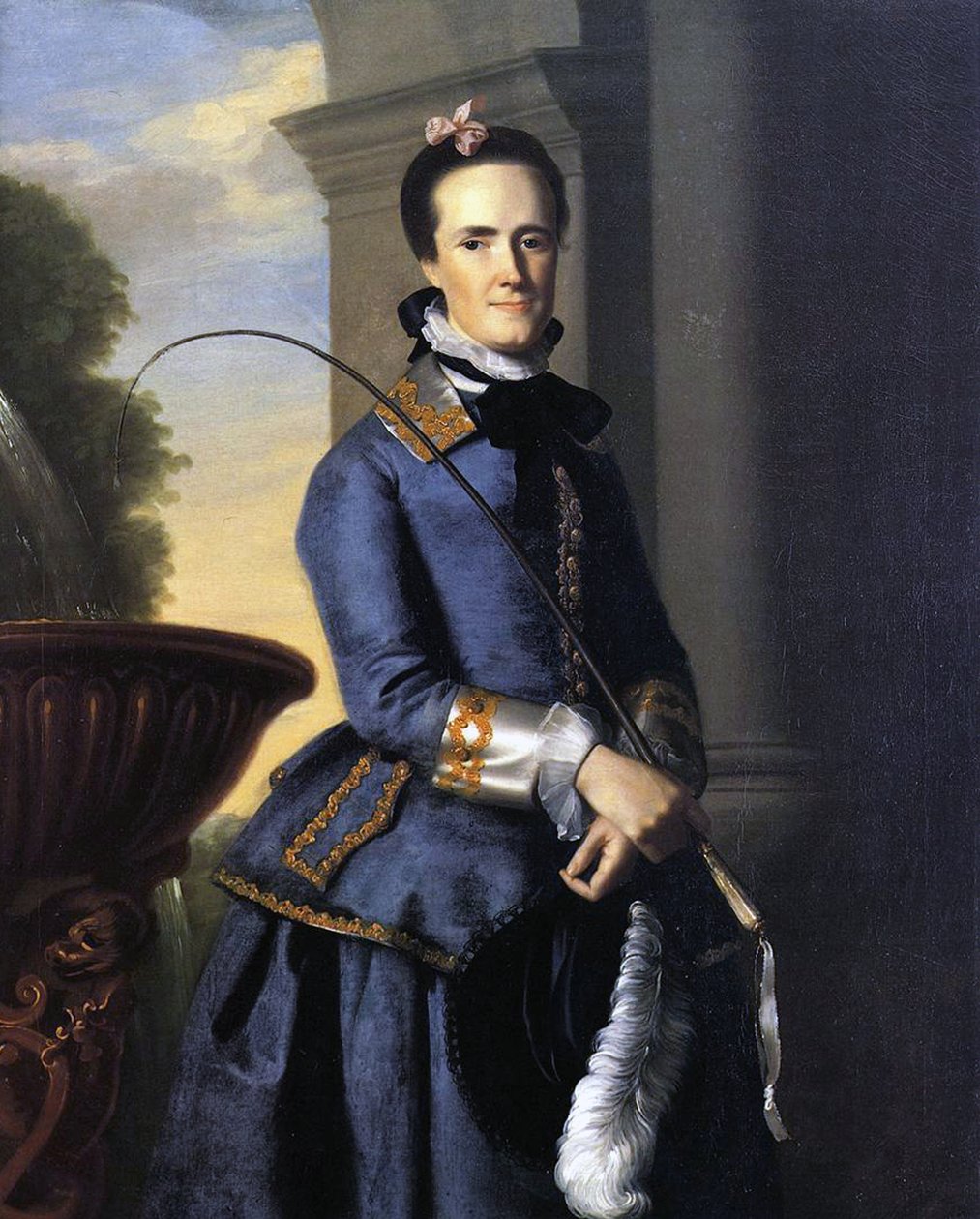 السيدة Epes Sargent (كاثرين أوزبورن) في ملابس الصيد ، 1764 بواسطة جون سينجلتون كوبلي