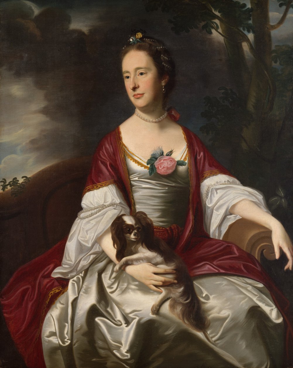 السيدة Jerathmael Bowers ، كاليفورنيا. 1763. بواسطة جون سينجلتون كوبلي