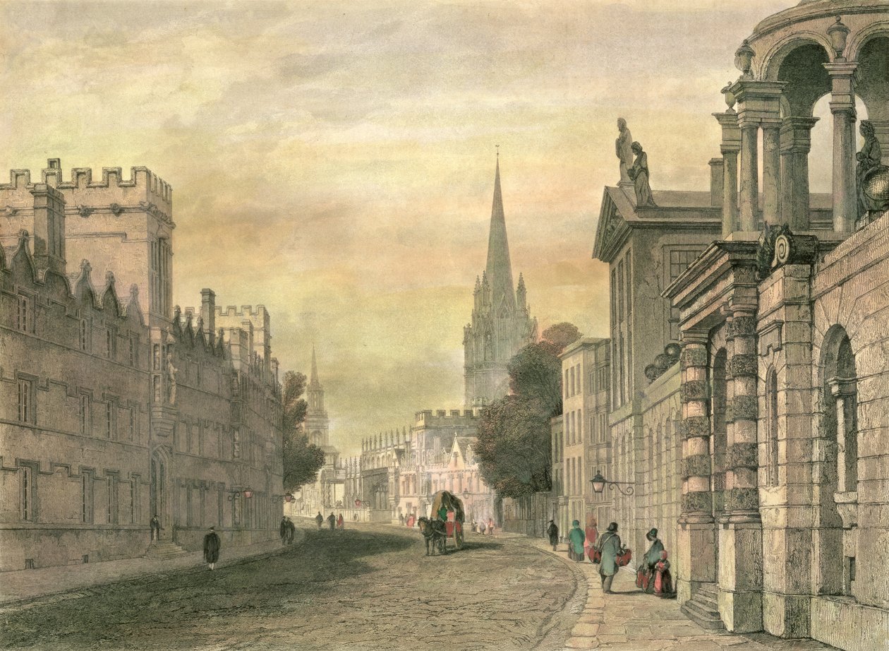 الطريق السريع ، أكسفورد ، منقوش بقلم G. Hollis ، 1835 بواسطة جون سكينر بروت