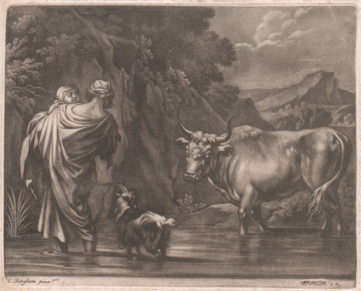 Fording a Brook بواسطة جون سميث