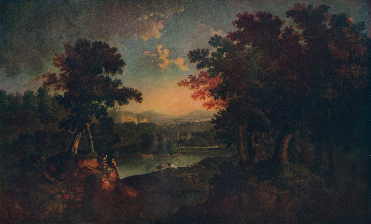 المناظر الطبيعية ، c1750 بواسطة جون سميث 2