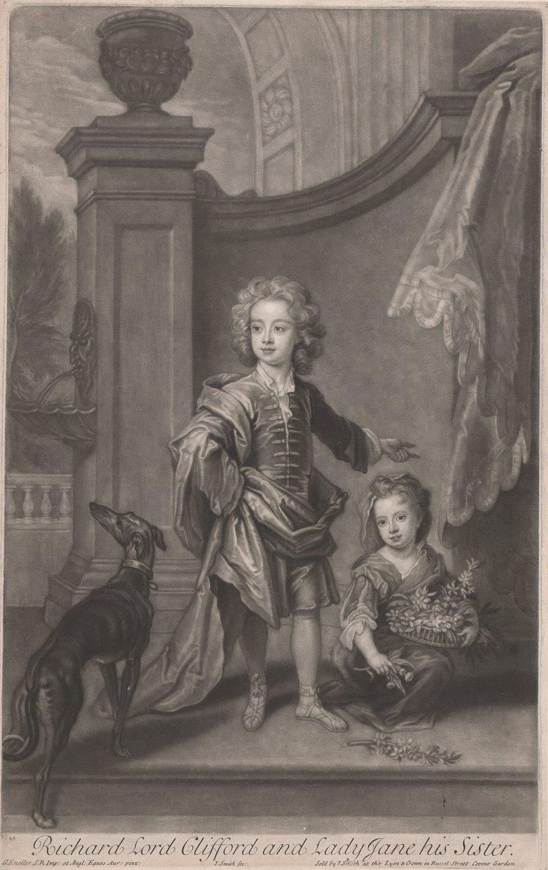 ريتشارد ، لورد كليفورد (1695-1753) وأخته ليدي جين بويل (ت 1780) بواسطة جون سميث