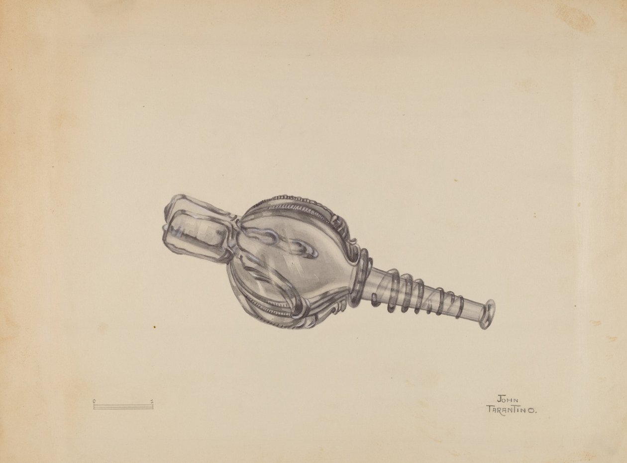 زجاجة منفاخ مصغرة ، ج. 1936. بواسطة جون تارانتينو