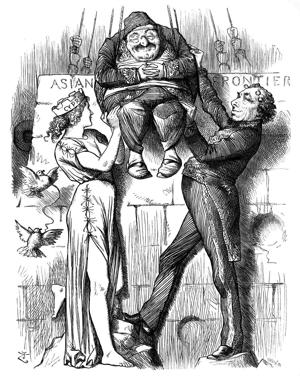 هامبتي دمبتي ، 1878. بواسطة جون تينيل