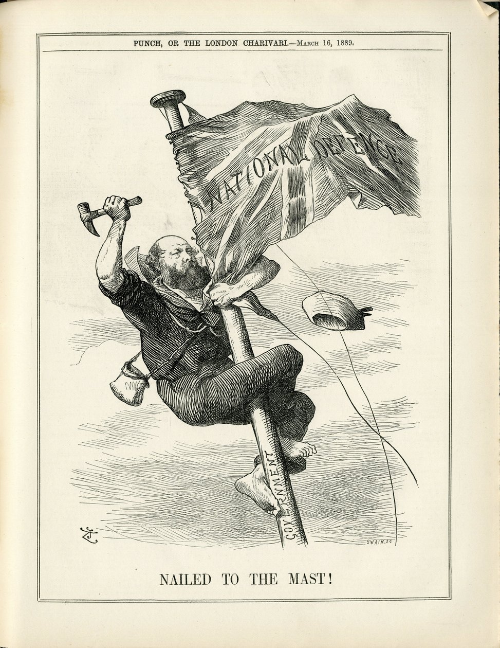 Illustration of John Tenniel (1820-1914) in Punch بواسطة جون تينيل