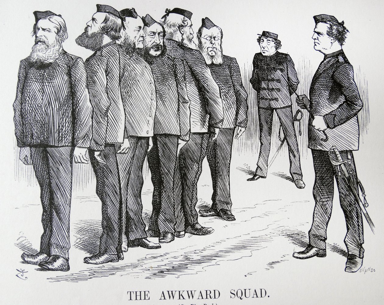 فرقة AWKWARD. جون تينيل كارتون. الصعوبات التي واجهها دزرائيلي مع الآراء المختلفة في حكومته حول السياسات المتعلقة بالحرب الروسية / التركية بواسطة جون تينيل